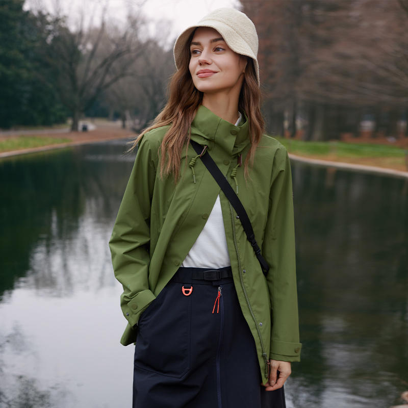 (Women) Lafuma  Waterproof Windproof Outdoor Hooded Jacket for Hiking & Casual Wear. LFJA4CS60 圖 9