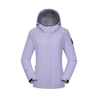 (Women) Lafuma Outdoor Windproof Water-Resistant Hooded Jacket Fluorite Purple LFJA3AF13