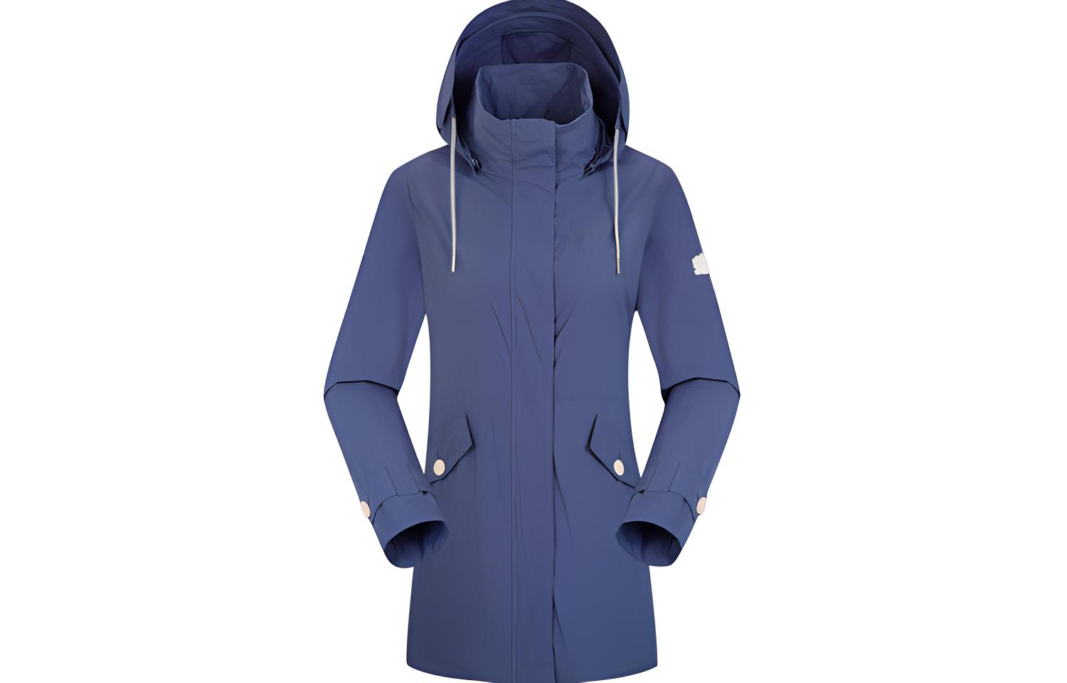 (Women) Lafuma Waterproof Windproof UV Protection Outdoor Jacket with Removable Hood LFJA2AF27