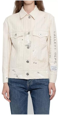 (W) Chaqueta Vaquera Beige Estampada de Letras de Lanvin. RWJA00604391-02 Order (W) Chaqueta Vaquera Beige Estampada de Letras de Lanvin. RWJA00604391-02