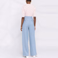 Purchase (W) Lanvin 粉色提花針織短袖T恤 SS22 RW-TS0037-K205-P2250
