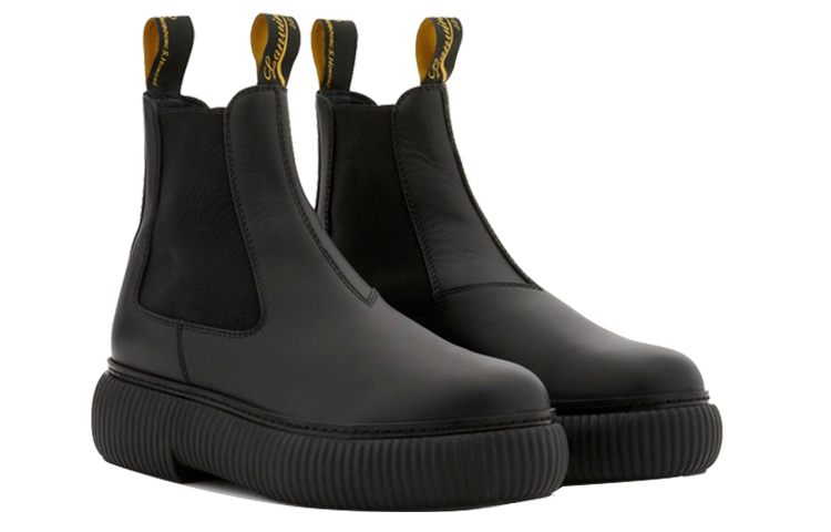 Lookbook (W) Sepatu Boot Ankle Kulit Lanvin 'Hitam' FW-BOLI01-GRIF-A2110