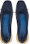 Shop (W) Lanvin Kasut Rata Ballet 'Kulit Kontras Navy' FW-BAOB01-NAPA-E2129