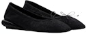(W) Lanvin Bumpr 'Flats Hitam Ballet' FW-BAOB01-LURX-P2210