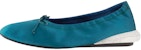 (W) Lanvin Bumpr 'Ballet Flats Satin Biru Navy Kontras'. FW-BAOB02-RAST-E21461