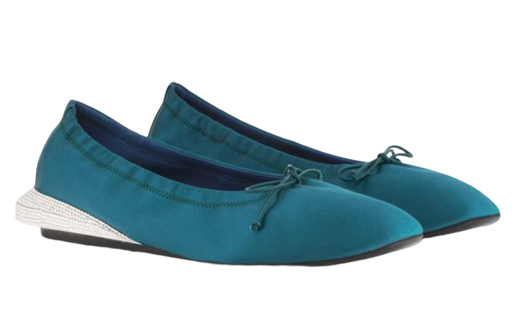 Order (W) Lanvin Bumpr 'Ballet Flats Satin Biru Navy Kontras'. FW-BAOB02-RAST-E21461