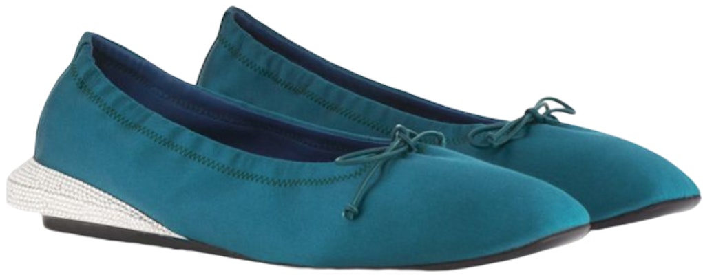 (Women) Lanvin Bumpr 'Navy Blue Satin Contrast Ballet Flats' FW-BAOB02-RAST-E21461 Order (Women) Lanvin Bumpr 'Navy Blue Satin Contrast Ballet Flats' FW-BAOB02-RAST-E21461