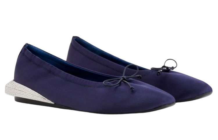 (W) Lanvin Bumpr 'Navy Satin Ballet' 圖 2