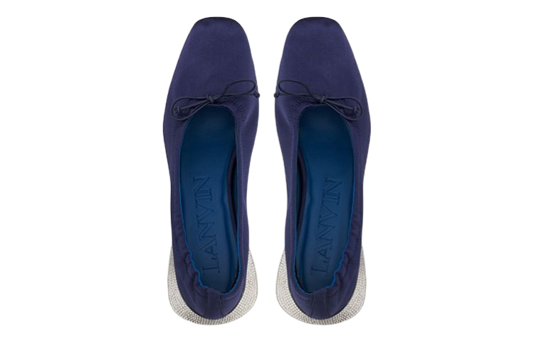 (W) Lanvin Bumpr 'Navy Satin Ballet' 圖 3