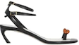 Order (W) 浪凡小牛皮扣带高跟鞋“时尚黑色拖鞋” FW-SASS0C-RIVE-E2310