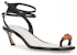 (W) Lanvin Calfskin Buckle Stiletto 'Fashion Slide Hitam' FW-SASS0C-RIVE-E2310
