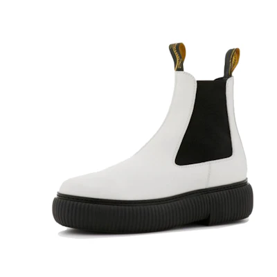 (W) Lanvin Chelsea Boot 'White Leather'