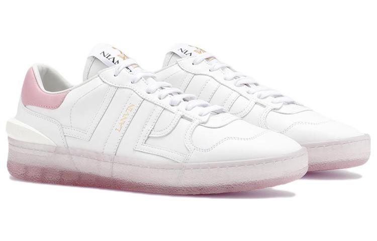 Lookbook 浪凡 Lanvin 粘土皮革時尚板鞋 女款 白粉色