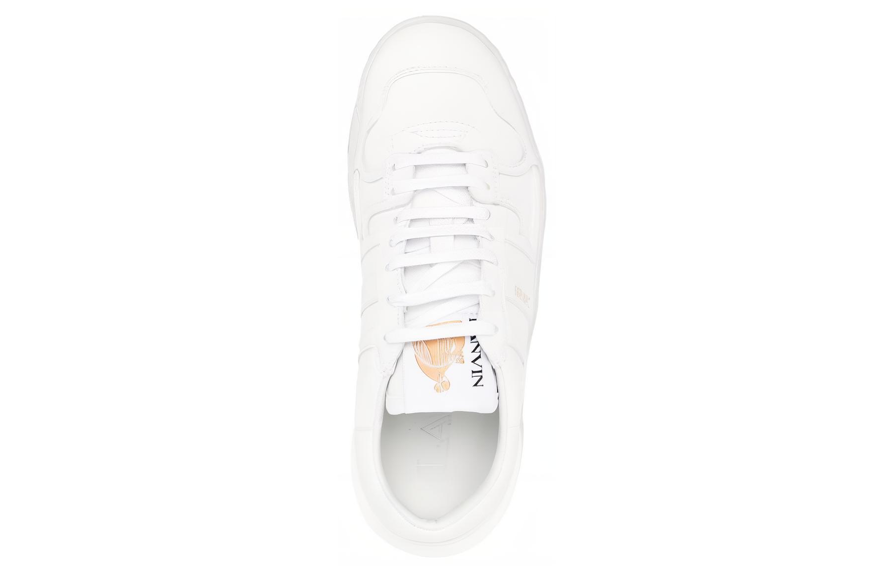 (W) Lanvin Clay Leather Low 'White Clay' 圖 5