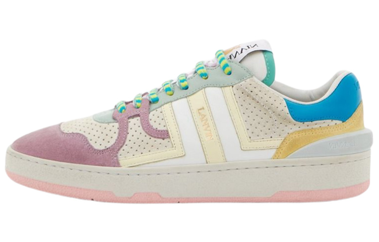 (W) Lanvin Clay Leather Suede 'Valentine's Day White Yellow'