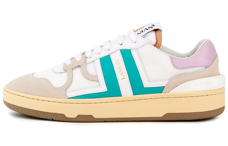 (W) Lanvin Clay Low-Top 'White Blue Mesh'