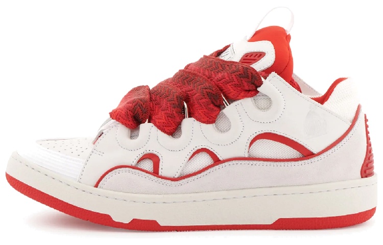 Buy (W) Lanvin Curb 'Blanco Rojo' FW-SKDK02-DRAP-P23003035