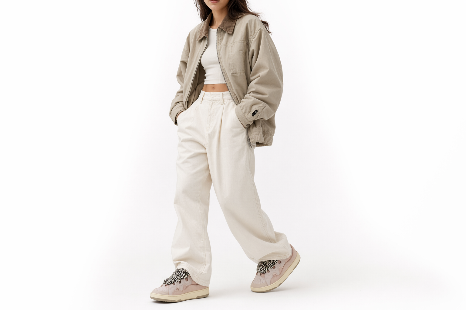 Order (W) Lanvin Curb 轻便运动鞋 '浅粉色' FW-SKDK02-DRAG-A2151