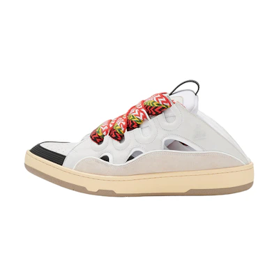 (W) Lanvin Curb Mule 'White'