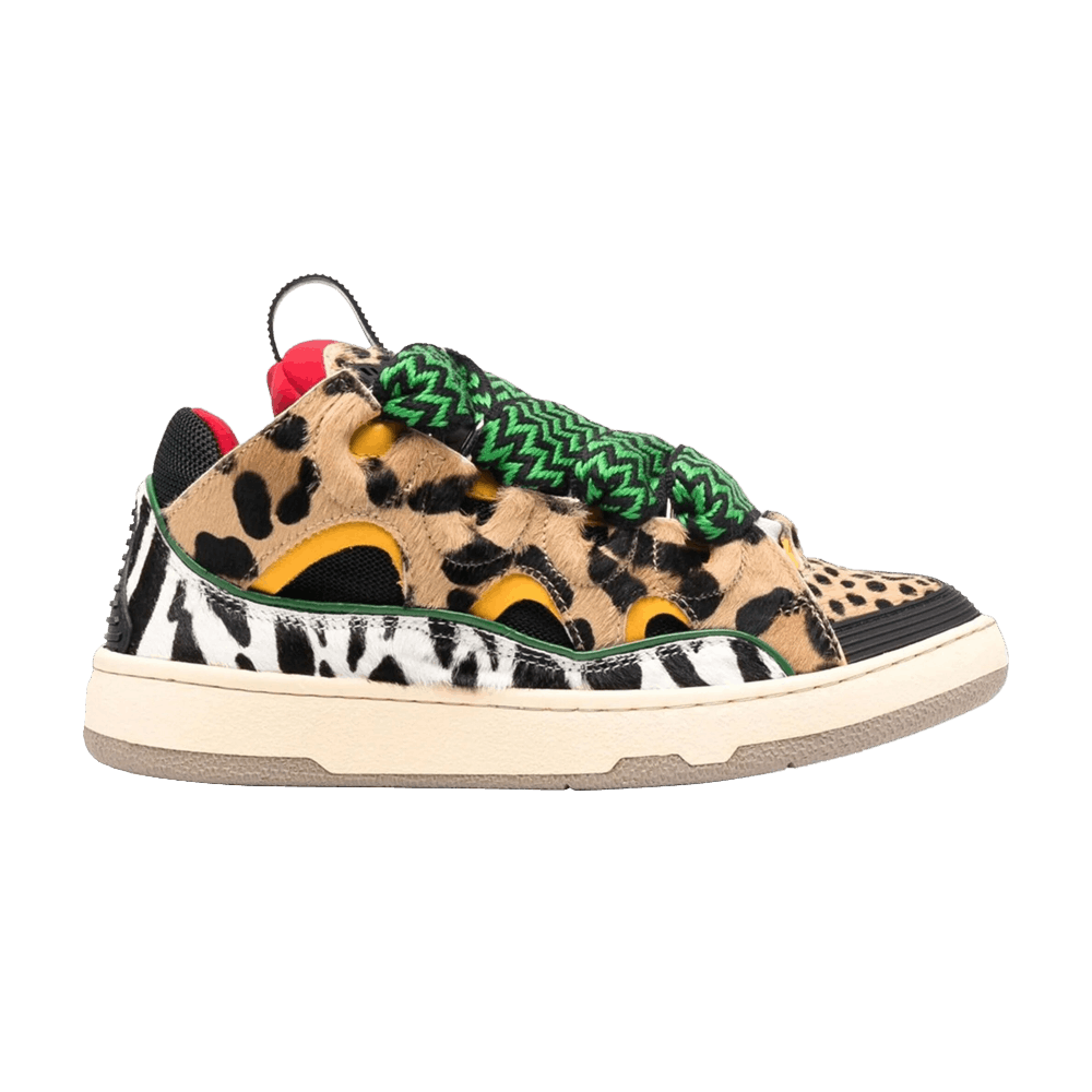 (Women) Lanvin Curb Sneaker 'Animal Print - Black Yellow' FW-SKDK02-ZLEX-H21S1