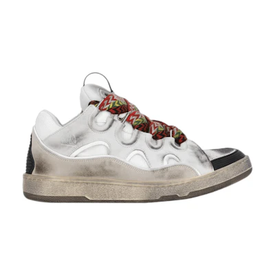 (W) Lanvin Curb Sneaker 'Distressed - White Black'