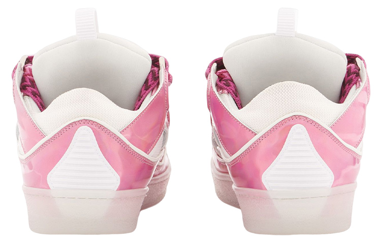 Shop (W) Lanvin Curb Sneaker 'Merah Jambu Metalik' FW-SKDK02-IRID-P235000