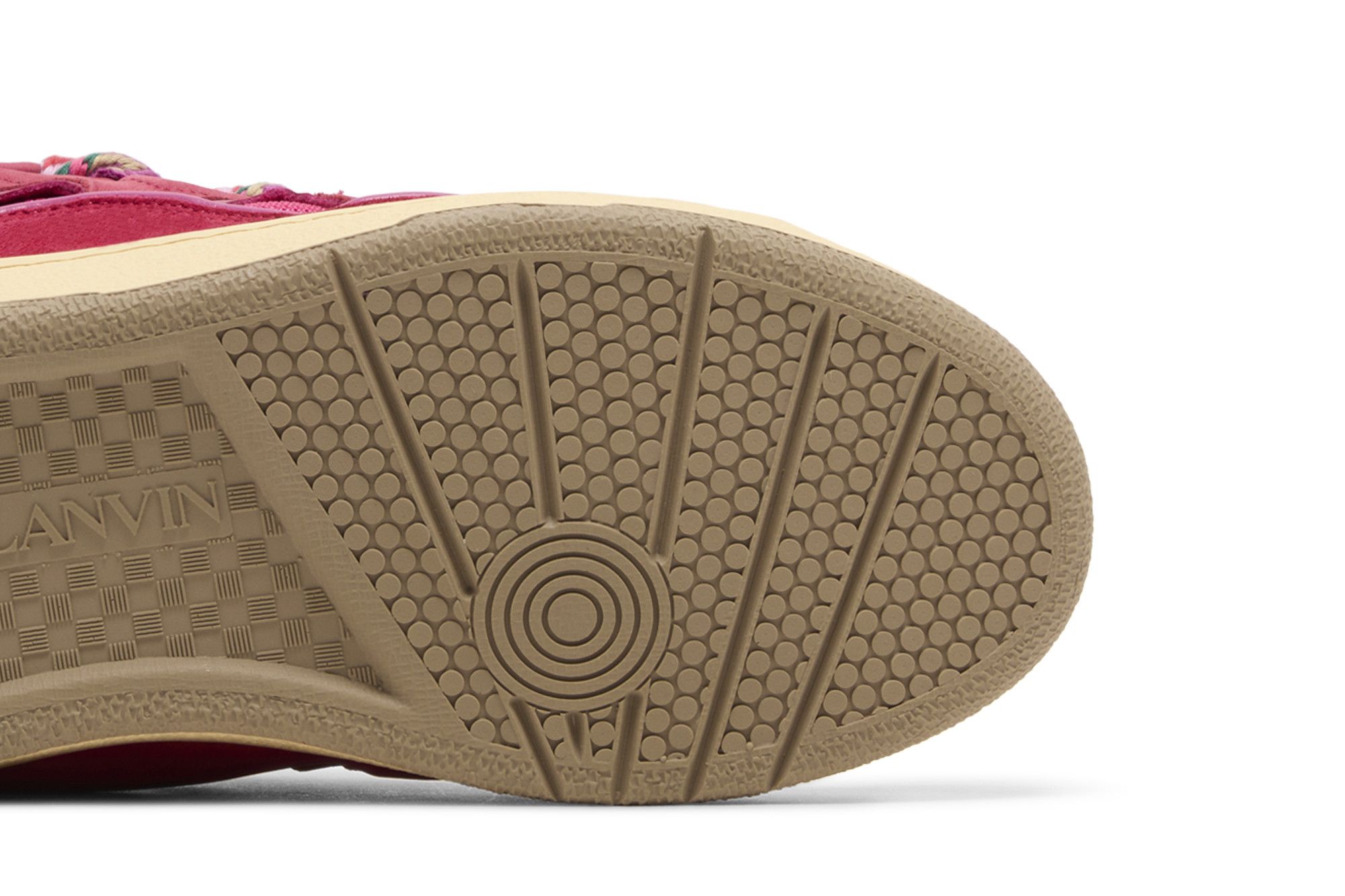 Purchase Lanvin浪凡 Curb 皮革 系帶低幫 時尚板鞋 女款 紫紅色