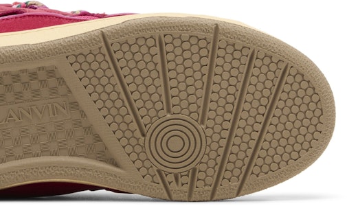 Lanvin浪凡 Curb 皮革 系帶低幫 時尚板鞋 女款 紫紅色 Purchase Lanvin浪凡 Curb 皮革 系帶低幫 時尚板鞋 女款 紫紅色