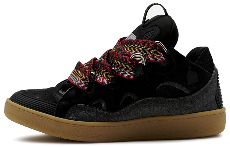 Buy Lanvin 浪凡 Curb 散步鞋 系带 時尚板鞋 女款 黑色