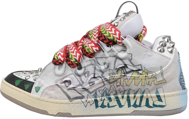 (Women) Lanvin Curb Sneakers 'Graffiti' FW-SKDK02-STUD-P22-00M2 Buy (Women) Lanvin Curb Sneakers 'Graffiti' FW-SKDK02-STUD-P22-00M2