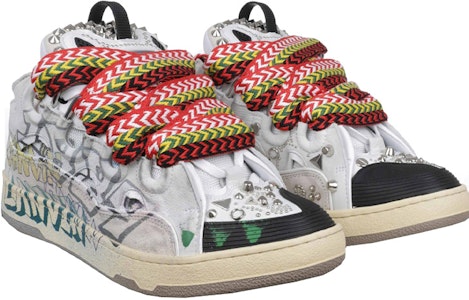 (W) ランバン カーブスニーカー "グラフィティ" FW-SKDK02-STUD-P22-00M2 Order (W) ランバン カーブスニーカー "グラフィティ" FW-SKDK02-STUD-P22-00M2