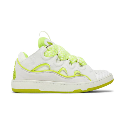 (W) Lanvin Curb Sneakers 'White Fluo Yellow'
