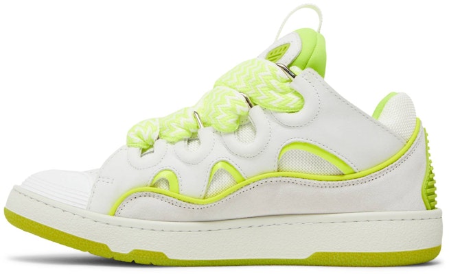 (W) Lanvin Curb Sneakers 'Putih Kuning Fluo' FW-SKDK02-DRAP-P23-00F8 Lookbook (W) Lanvin Curb Sneakers 'Putih Kuning Fluo' FW-SKDK02-DRAP-P23-00F8