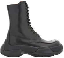 Order (W) Lanvin But Kasut Kulit Bertali 'Black Fashion' FW-BOSI03-CALF-H221010