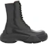 Order (W) Botines de Cuero Lanvin con Cordones 'Moda Negra' FW-BOSI03-CALF-H221010
