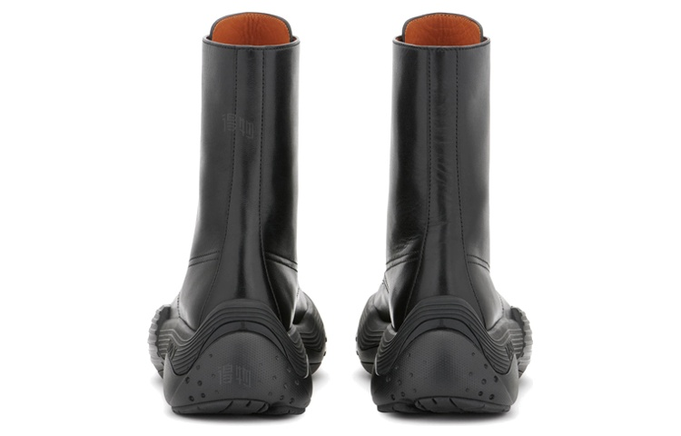 Shop (W) Botines de Cuero Lanvin con Cordones 'Moda Negra' FW-BOSI03-CALF-H221010