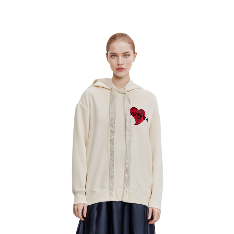 Purchase (W) Lanvin FW21 Qixi Limited Sweatshirt Hati Beige. RW-HO0018-J166-A21021