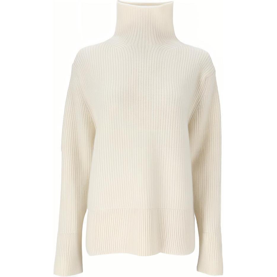 (Women) Lanvin FW21 Solid Beige Pullover Sweater Casual. RW-PO0048-K401-021