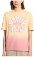 (Women) Lanvin FW22 Gradient Logo Print Orange T-Shirt . RW-TS0020-J013-A22 (Women) Lanvin FW22 Gradient Logo Print Orange T-Shirt . RW-TS0020-J013-A22