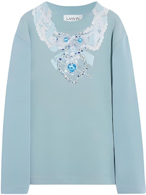 (W) Sudadera Estampado Arte Óptico Lanvin FW22 Mujer Gris Azul RW-SS9027-J008-A22 Buy (W) Sudadera Estampado Arte Óptico Lanvin FW22 Mujer Gris Azul RW-SS9027-J008-A22