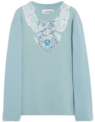 (W) Sudadera Estampado Arte Óptico Lanvin FW22 Mujer Gris Azul RW-SS9027-J008-A22 Order (W) Sudadera Estampado Arte Óptico Lanvin FW22 Mujer Gris Azul RW-SS9027-J008-A22