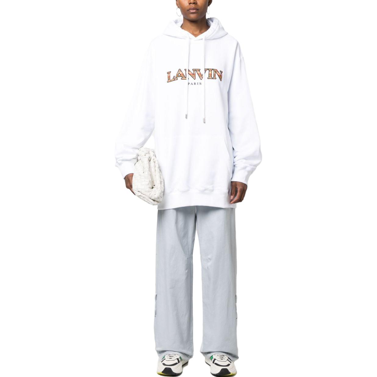 Purchase (W) Lanvin FW23 Hoodie Logo Bordir. RW-HO0019-J209-A2301