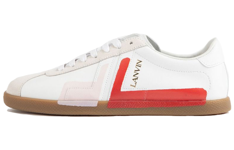 Buy (Women) Lanvin Glen Low 'White Red' FW-SKDLON-NAPD-A210030