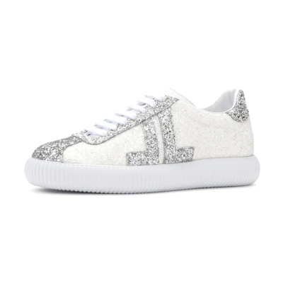(W) Lanvin Glitter Glen 'Arpege Silver White'