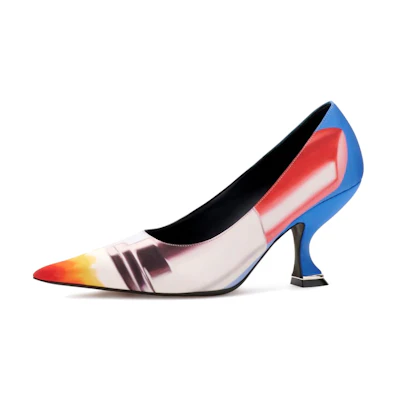 (W) Lanvin High Top 'Multicolor Print'
