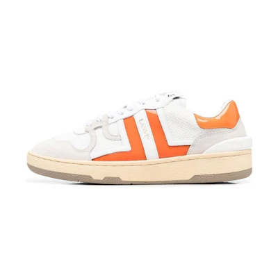 (W) Lanvin Lace-up Fashion Sneaker 'White Orange'