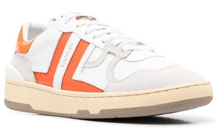 (W) Lanvin Lace-up Fashion Sneaker 'White Orange' 圖 2