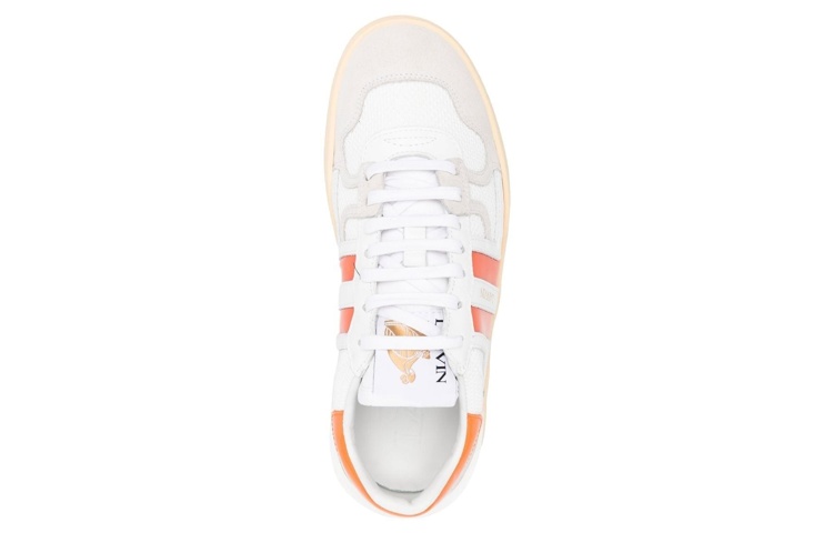 (W) Lanvin Lace-up Fashion Sneaker 'White Orange' 圖 4