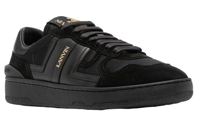 (W) Lanvin Leather Fashion Sneakers 'Black' 圖 2