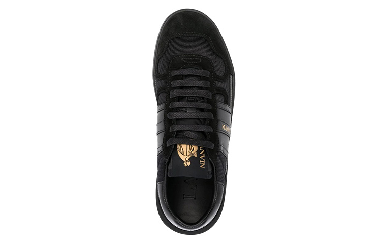 (W) Lanvin Leather Fashion Sneakers 'Black' 圖 3